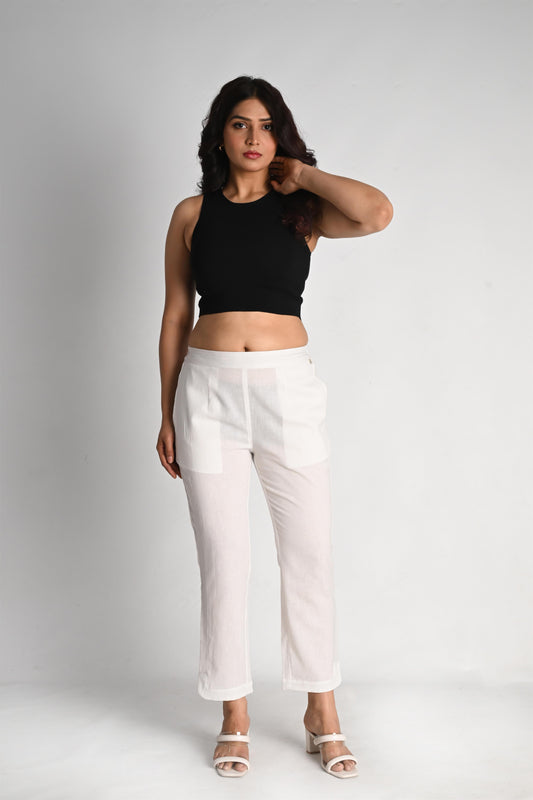 Cotton Linen Basic Pants